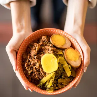 Minced Pork over Rice w/ Sour Cabbage