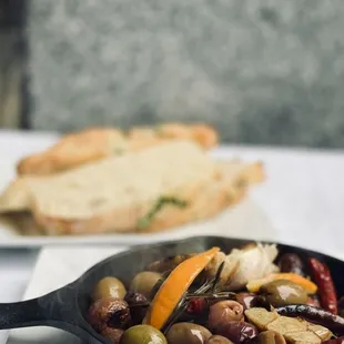 Warm Marinated Olives