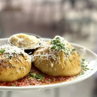 Stuffed Mozzarella Bombs from our Aperitivo Hour Menu