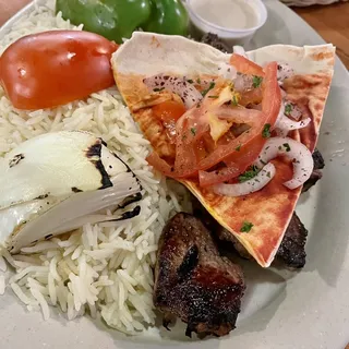 Lamb Kabob Plate