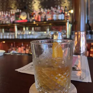 Old fashion was a bit of a short pour.