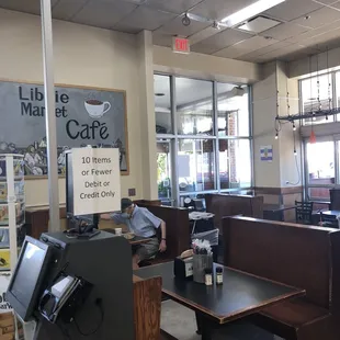 Cafe side! Also have outdoor seatinf