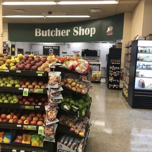 Butcher shop immediately to the right