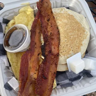 the pancake platter.