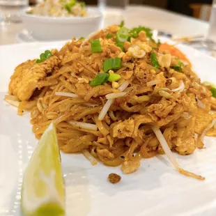 Chicken Pad Thai - yum!!! Hearty and plentiful!