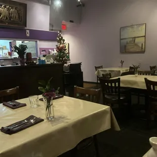 Dining room and kitchen