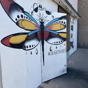 outside