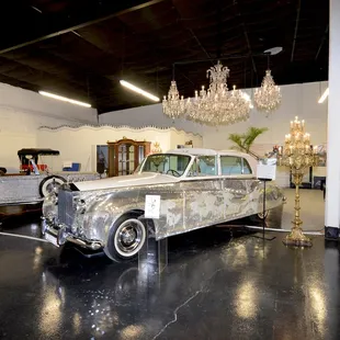Liberace's famed stage cars, as seen in Behind the Candelabra too, are at Liberace Garage.