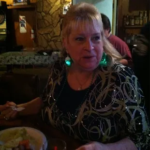 Colleen having corned beef &amp; cabbage on St Patrick&apos;s Day!!