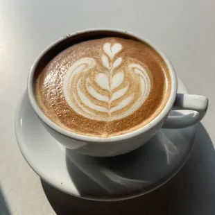 Honey oat milk latte