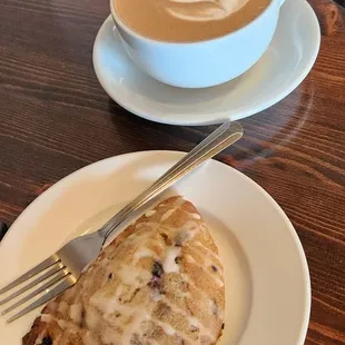 Mocha and Blueberry scone