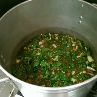 This is homemade Rapini Soup. Delicious!!!