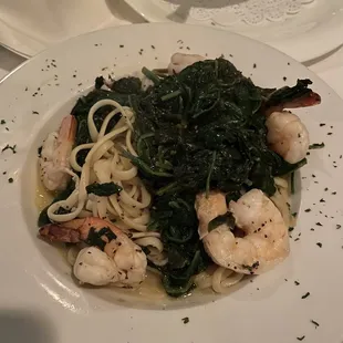 Jumbo shrimp pasta