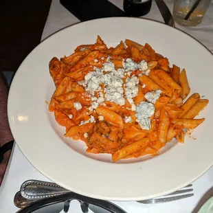 Penne Black and Blue