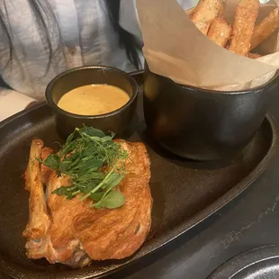 Amish Chicken with fries