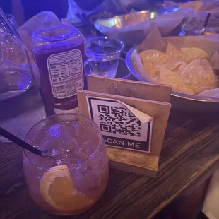Seasonal sangria and chips