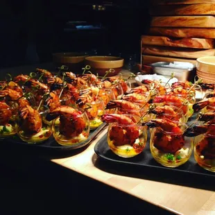 Banquet event - prawns.