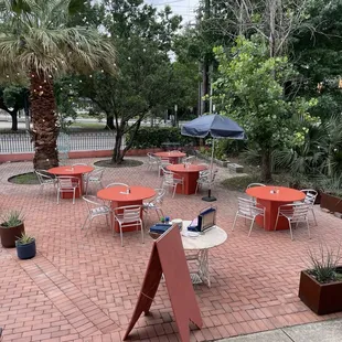 outside