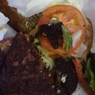 Burnt and Old looking meat