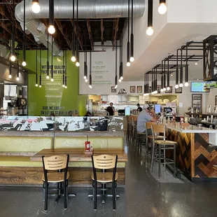 the interior of the restaurant