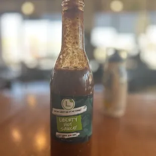 a bottle of barbecue sauce