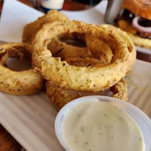 Onion rings HUGE AND DELICIOUS