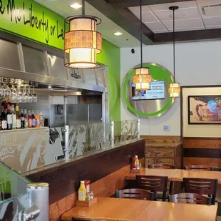 the interior of a restaurant
