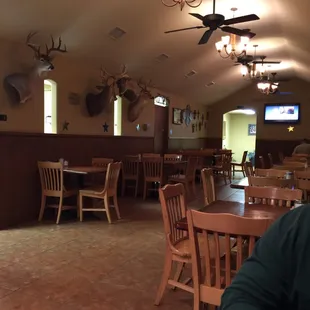 the interior of the restaurant