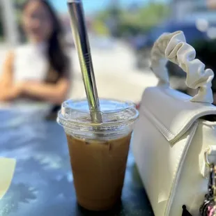 iced latte w/ chaga &amp; coconut milk