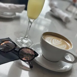 Caramel Latte and Mimosa