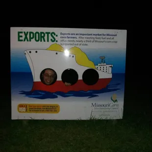 Picture fun at the corn maze at night