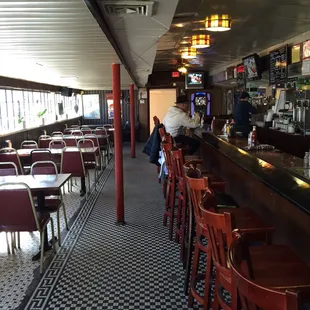 diners sitting at the bar