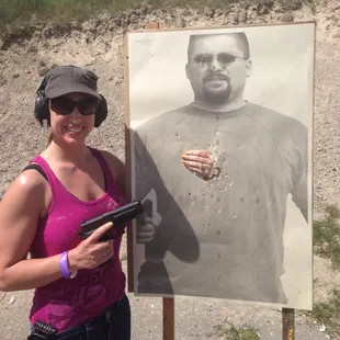 Her second target of the day, all shot with movement