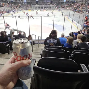 Lancers hockey and a tall $4 coors tall boys
