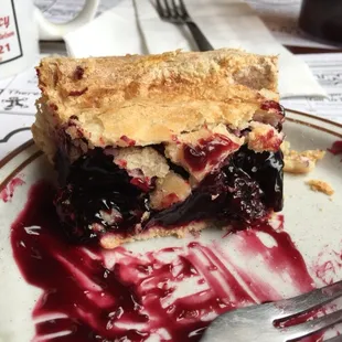 Black raspberry pie.