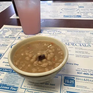 Navy bean and ham soup!
