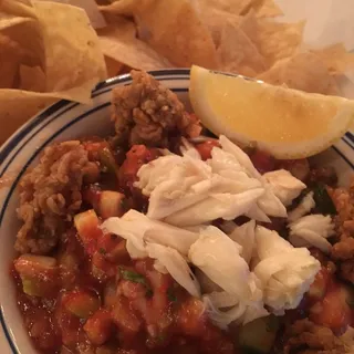 Gulf Shrimp, Crab & Fried Oyster Campechana