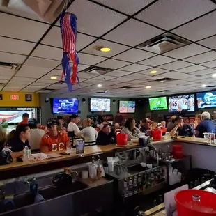 View of the bar area