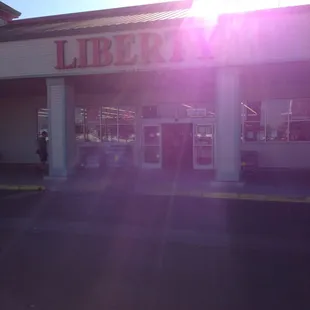 the front of the store