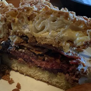 Bacon Mac and Cheese burger - very disappointing. The Fried Mac and Cheese was ice cold and the burger undercooked.