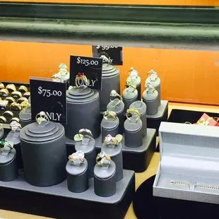 Beautiful rings and diamond bracelets...........