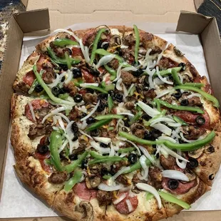 Liberty Combo (with white sauce and fresh veggies instead of baked)