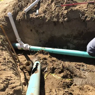 Install clean out on 6" sewer line
