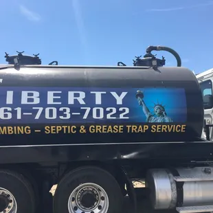 Liberty plumbing and septic service,grease trap.