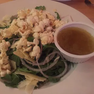 Popcorn Arugula Salad