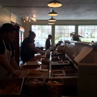 Lunch counter. Sandwiches and salads made fresh here.