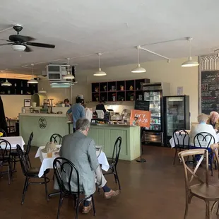 diners seated at tables