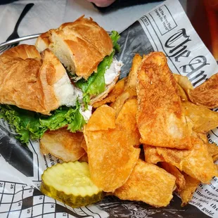 Chicken Salad Sandwich and Housemade Chips