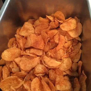 House-made potato chips. Oh yeah.