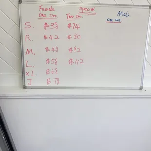 Prices for today; not sure how often they change.